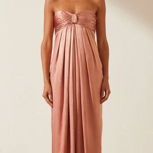 Shona Joy La Lune Strapless Knot Maxi Dress - Antique Rose, US 2